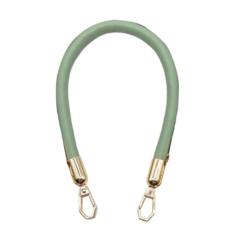 PU Leather Bag Handle Strap with Gold Chain Buckle – 40cm