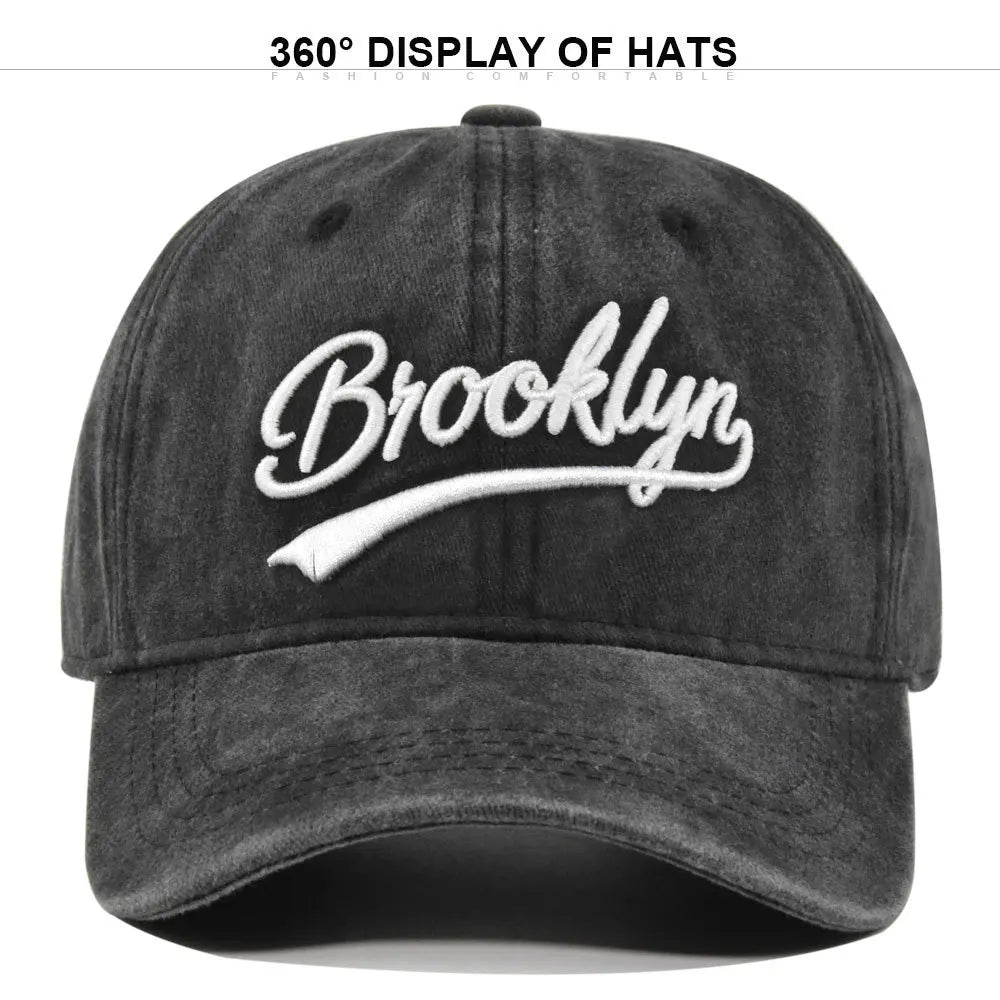 Baseball Cap Embroidery Breathable Retro Unisex Summer Hat