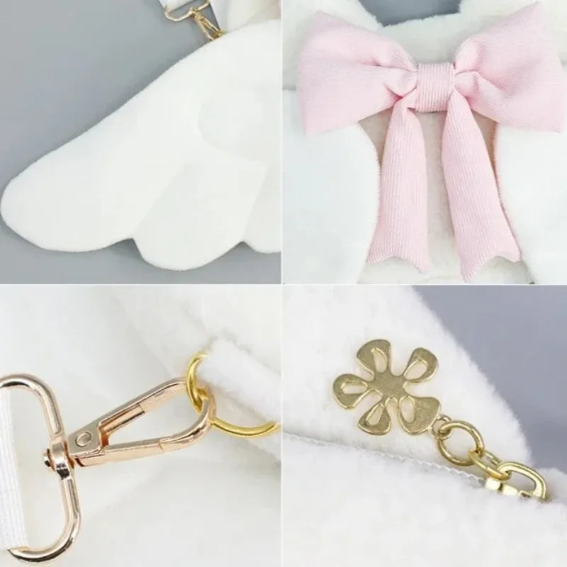 Kawaii Devil Wings Plush Backpack Y2K Lolita Cosplay Bag