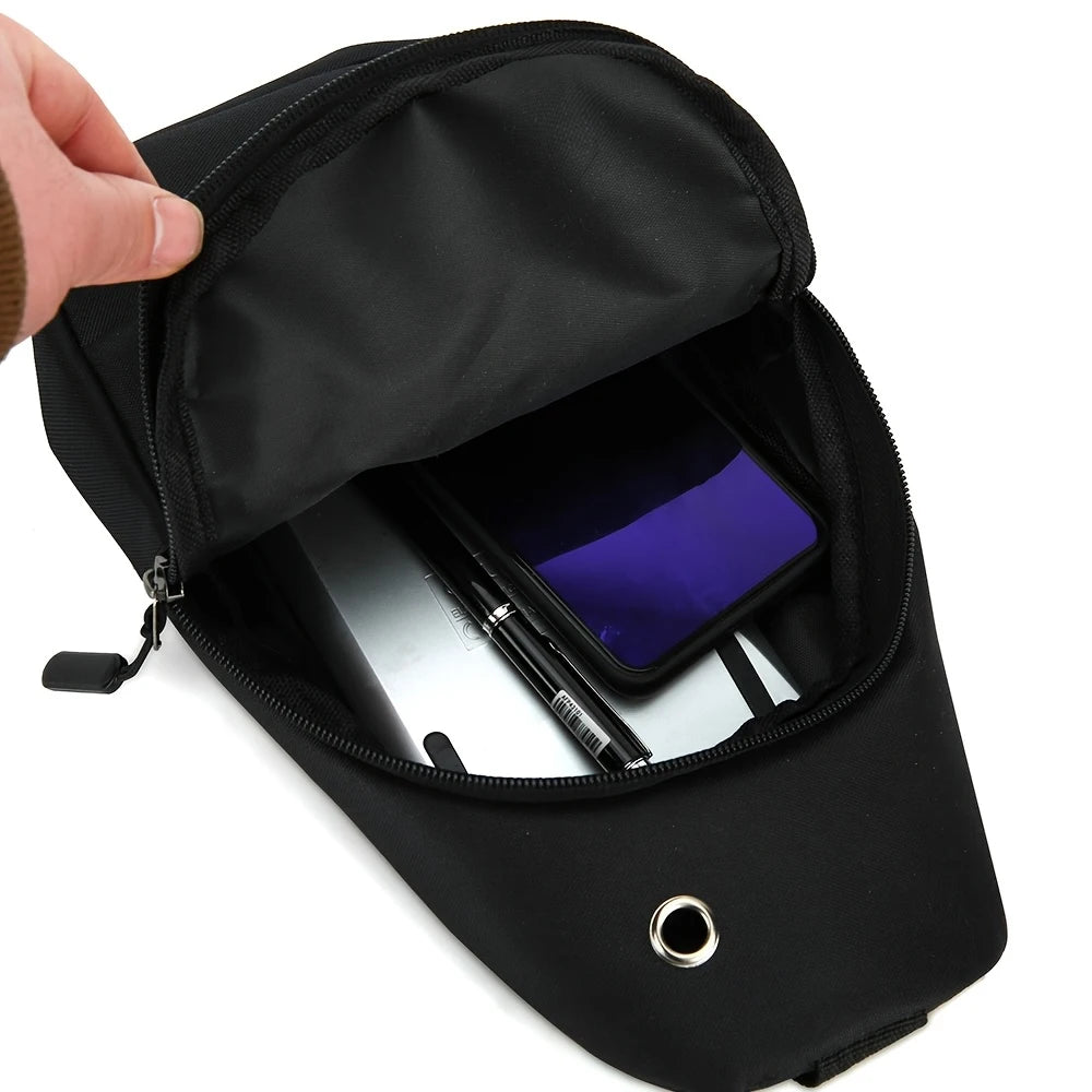 Crossbody Sling Bag – Oxford Cloth Multi-Pocket Chest Pack