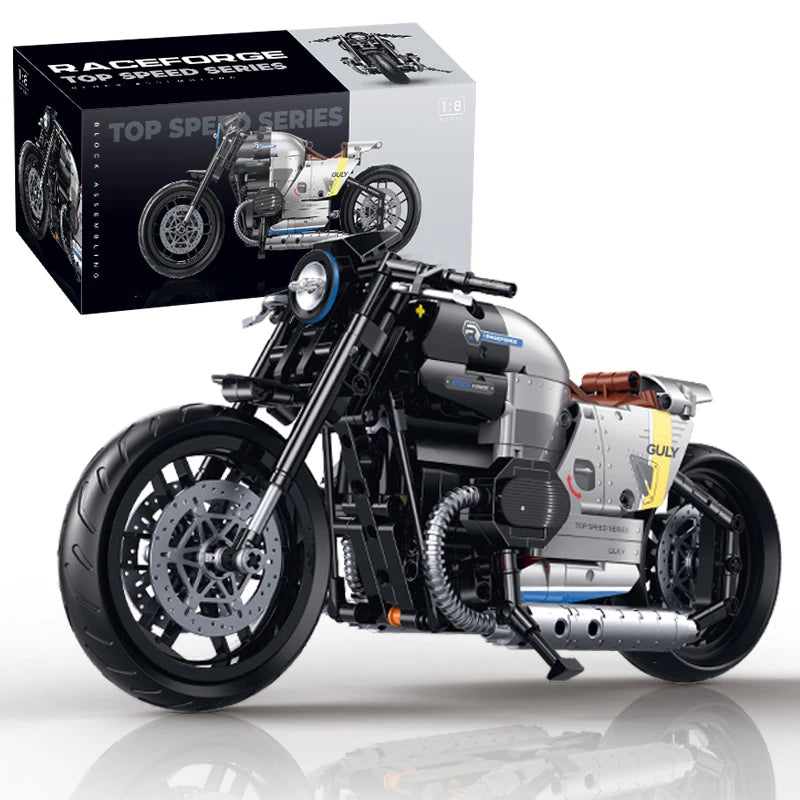 MOC Sportster Chopper Motorcycle Building Blocks Set – 1:8 Scale