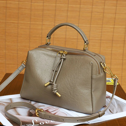 Genuine Leather Crossbody Bag – Women's Designer Satchel