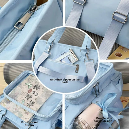 Kawaii Ita Bag Large Capacity Nylon Crossbody Shoulder Bag