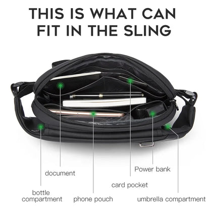 Men's Lightweight Sling Chest Bag – Casual Shoulder Pack