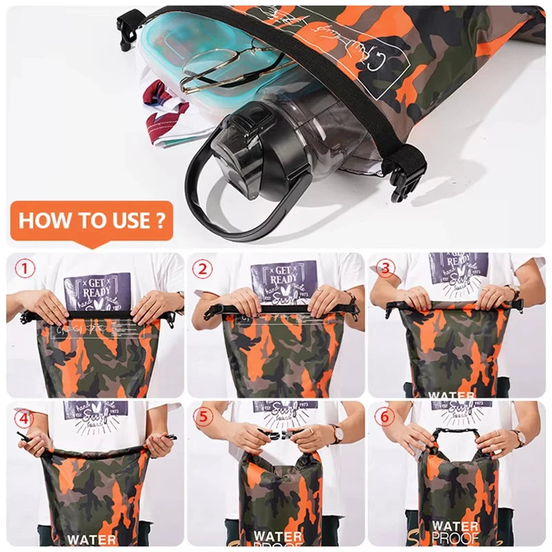 Waterproof Dry Bag – 5L 10L 15L 20L 30L for Kayaking & Outdoor