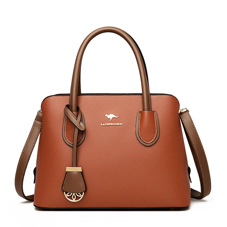 Leather Luxury Tote Bag Women Large Capacity Crossbody