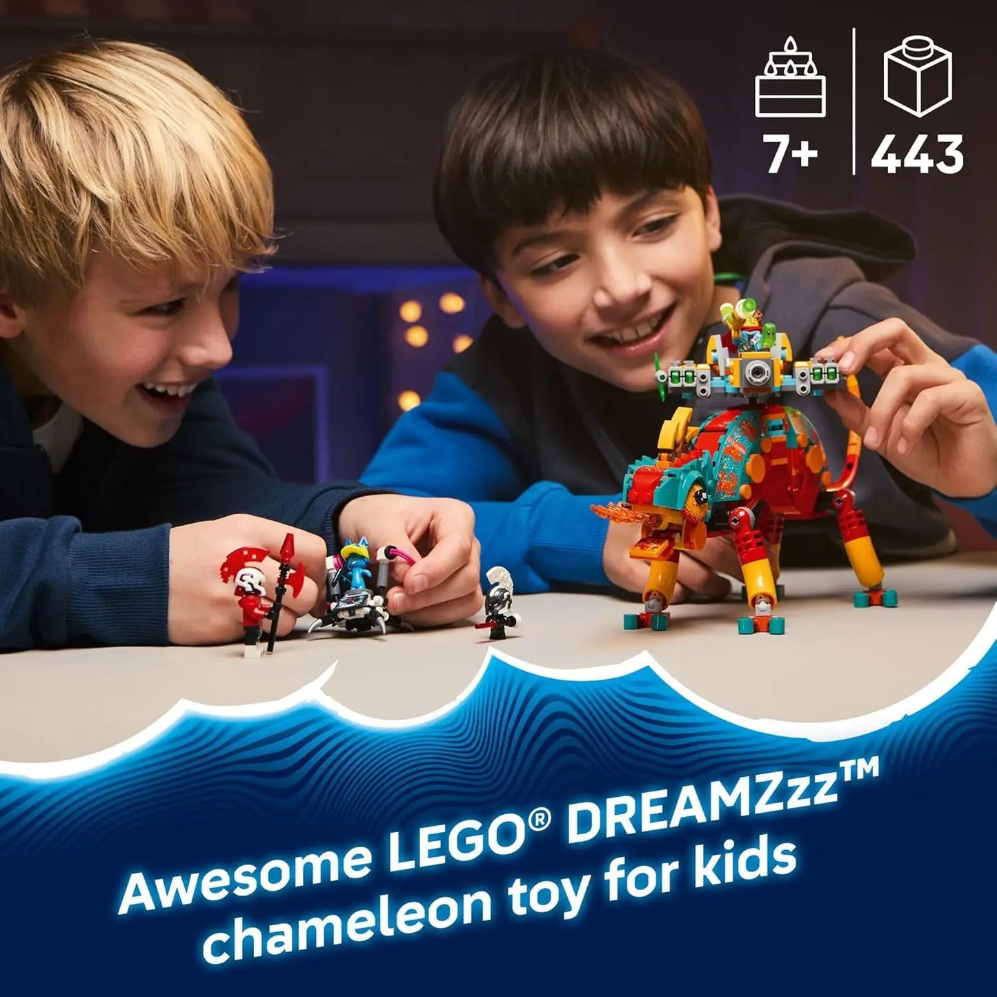 LEGO DREAMZzz 71492 Mateo's Fire Chameleon 2-in-1 Building Set | 443 Pieces