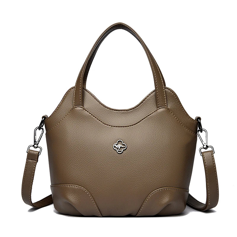 Leather Tote Shoulder Bag for Women – Luxury Handbag