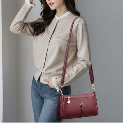 Elegant PU Leather Crossbody Bag – Women's Shoulder Purse