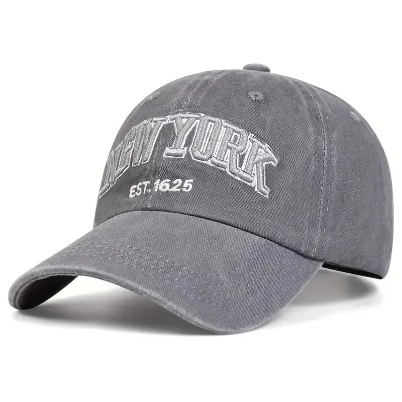 Vintage Washed Baseball Cap – City Embroidery Unisex Dad Hat