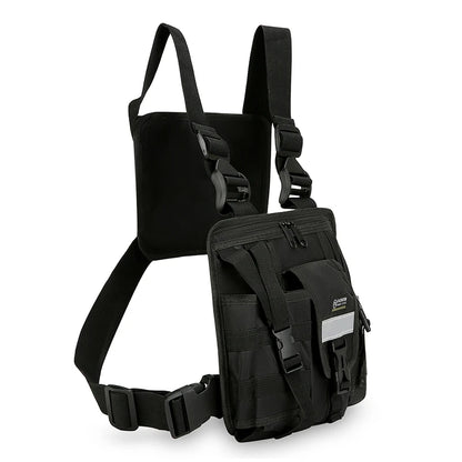 Tactical Chest Bag – Reflective Multi-Pocket Vest Pack