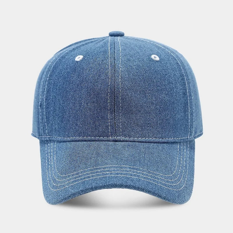 Denim Baseball Cap – Unisex Snapback Sun Visor Hat