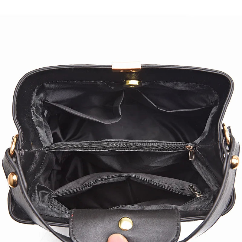 Crocodile Pattern Bucket Bag for Women – Large Crossbody Handbag