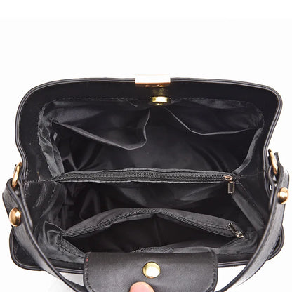 Crocodile Pattern Bucket Bag for Women – Large Crossbody Handbag