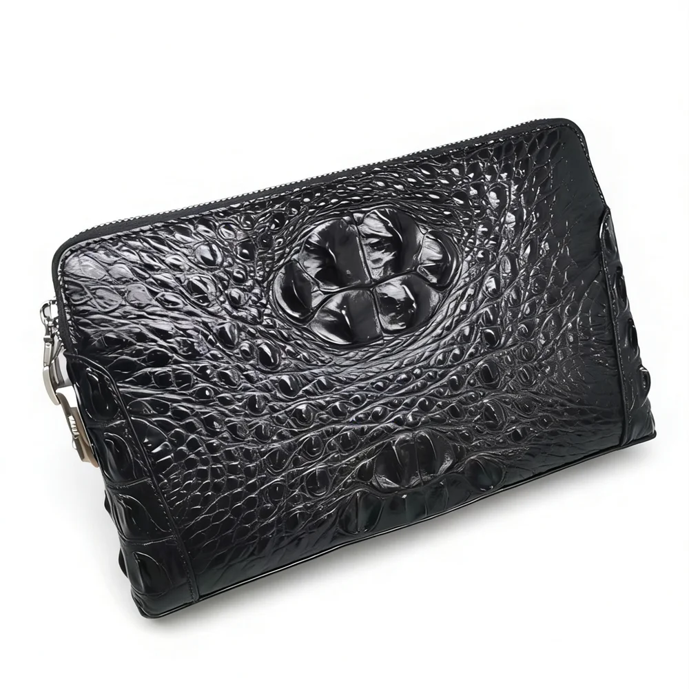 Genuine Crocodile Leather Men's Business Clutch Bag