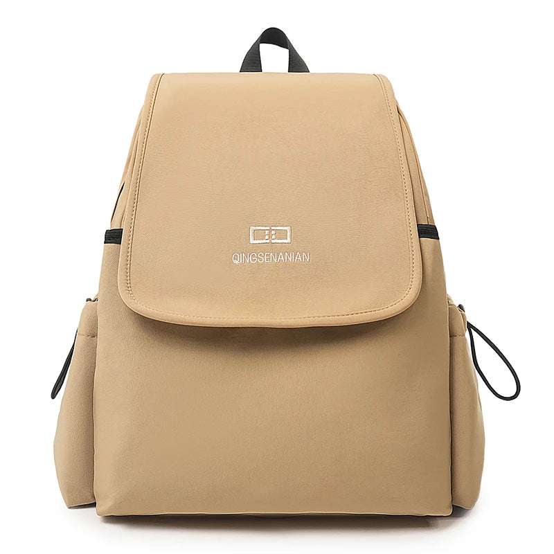 Waterproof Nylon Flip Backpack – Women's Travel & College Bookbag
