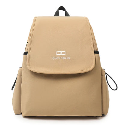 Waterproof Nylon Flip Backpack – Women's Travel & College Bookbag
