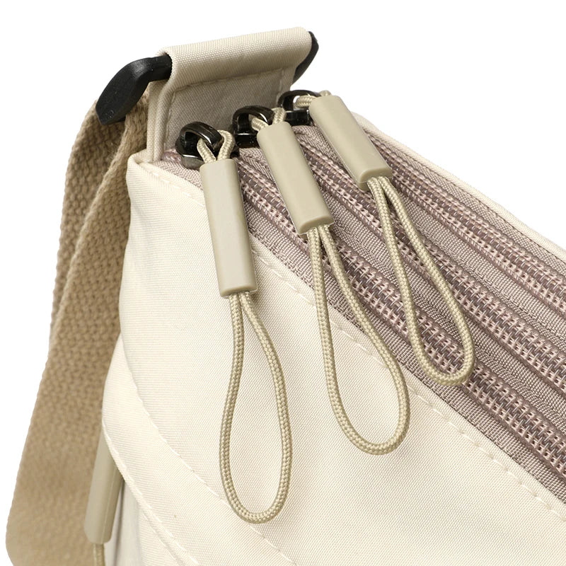 Women's Large Capacity Nylon Crossbody Bag – 3 Pockets