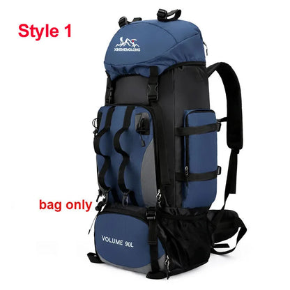 90L Hiking Backpack – Waterproof Large Capacity Trekking Rucksack