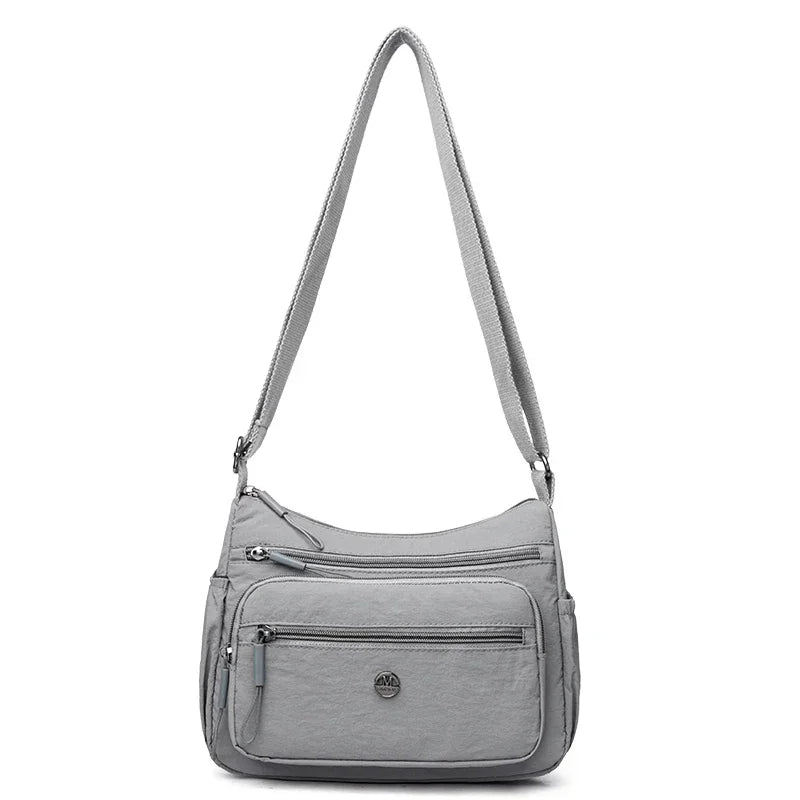 Nylon Crossbody Bag for Women – Large Capacity Multi-Pocket Shoulder Bag