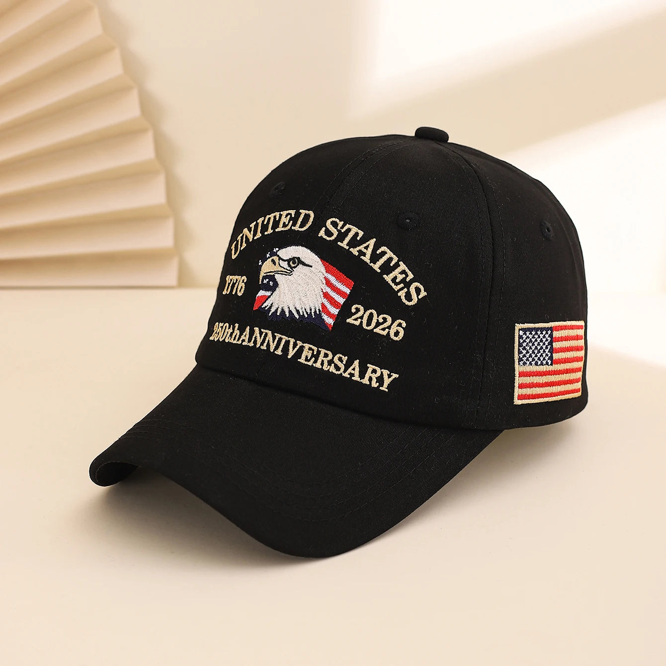 USA 250th Anniversary Baseball Cap – Eagle & Flag Embroidered Hat