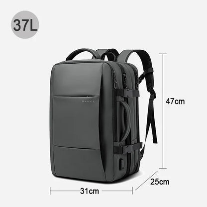 Expandable Business Backpack with USB Port – Waterproof 37L/45L