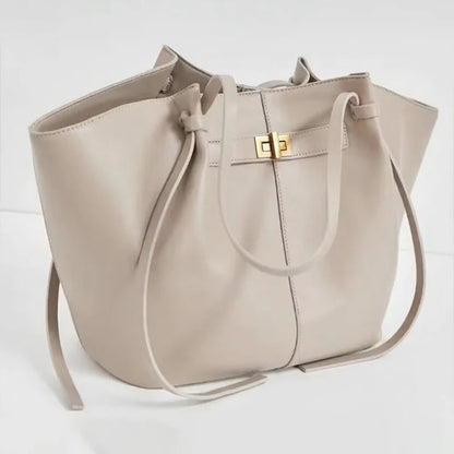 Large Leather Tote Bag for Women – Luxury Wing Shoulder Handbag