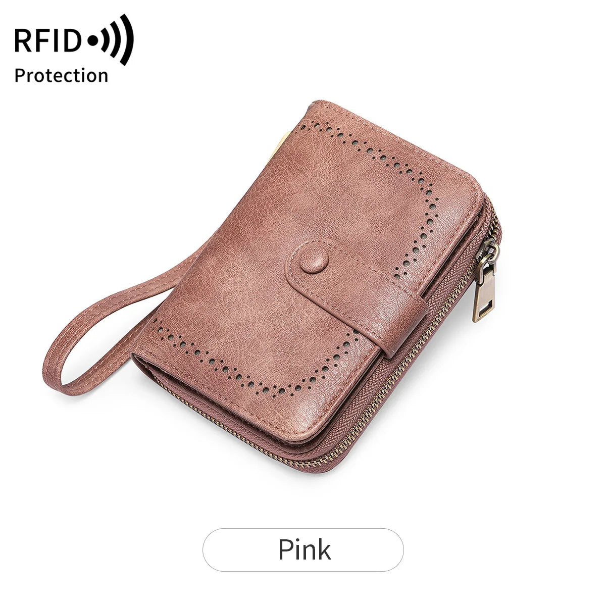 RFID Blocking Women's Large Capacity Retro Wallet – Multi-Card Organizer