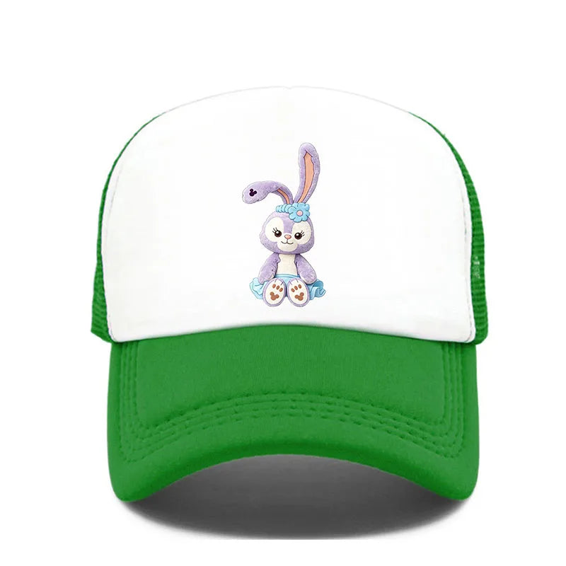 Cartoon Print Snapback Baseball Cap – Unisex Mesh Hat