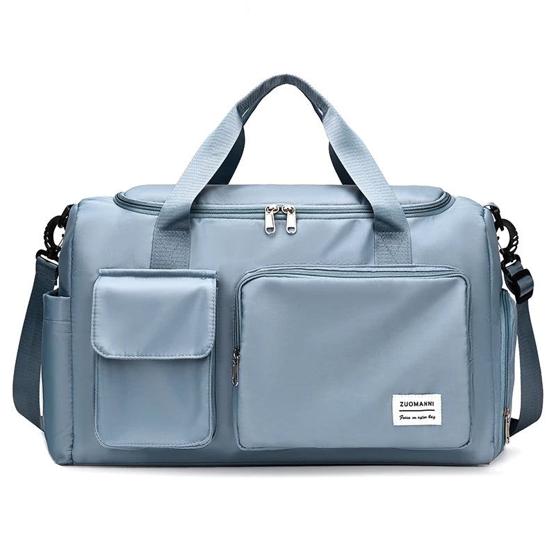 Large Capacity Weekender Duffle Bag with Shoe Compartment