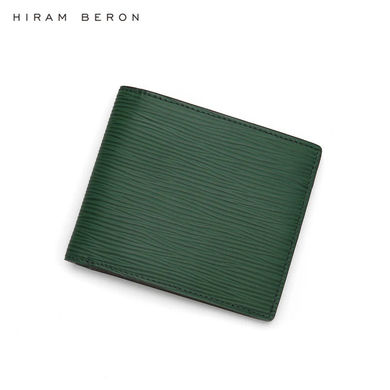Epi Leather Bifold Wallet for Men – Hiram Beron Custom Name