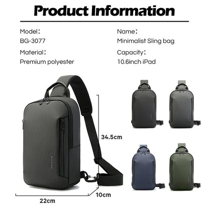 Bange Waterproof Sling Bag – Lightweight Men's Chest & Shoulder Pack