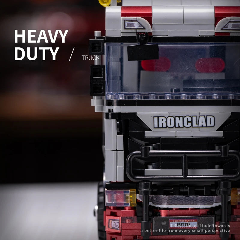 Semi Truck MOC Building Set – Technical Tractor Bricks Model