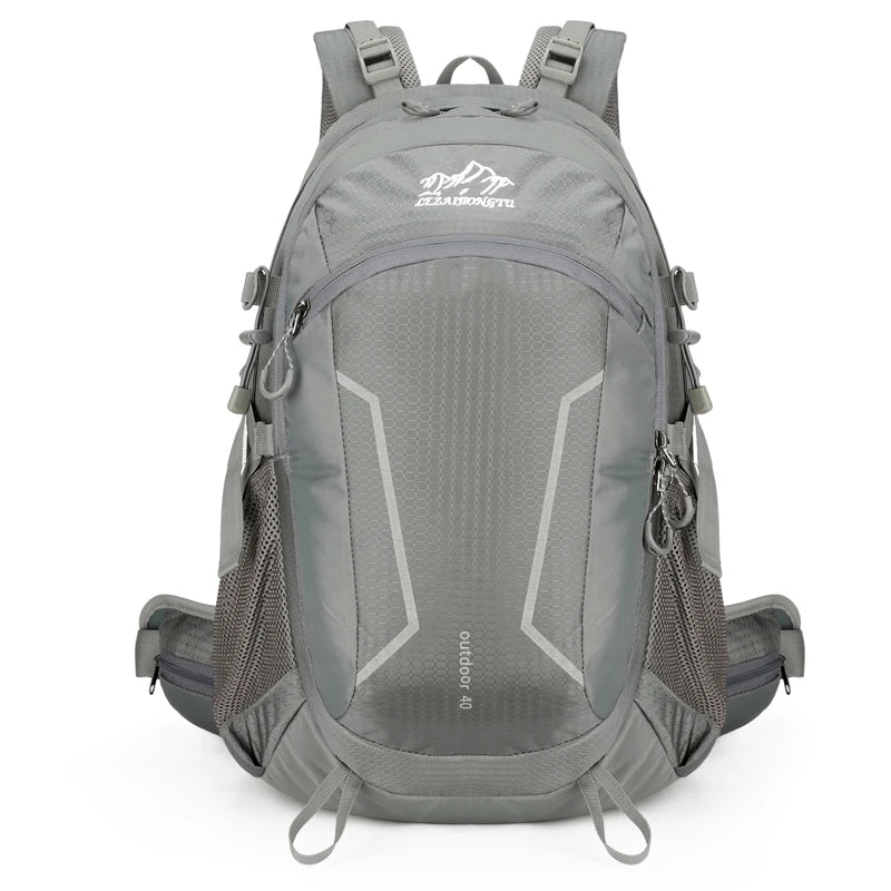 40L Hiking Backpack with Detachable Frame, Breathable Mesh Back & Rain Cover