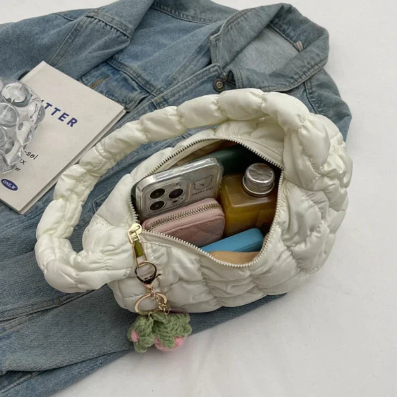Puffy Cloud Shoulder Bag for Women – Korean Cute Style