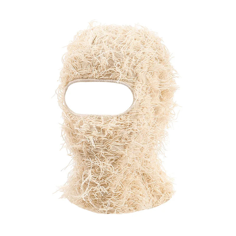 Balaclava Ski Mask – Distressed Knit Full Face Winter Hat