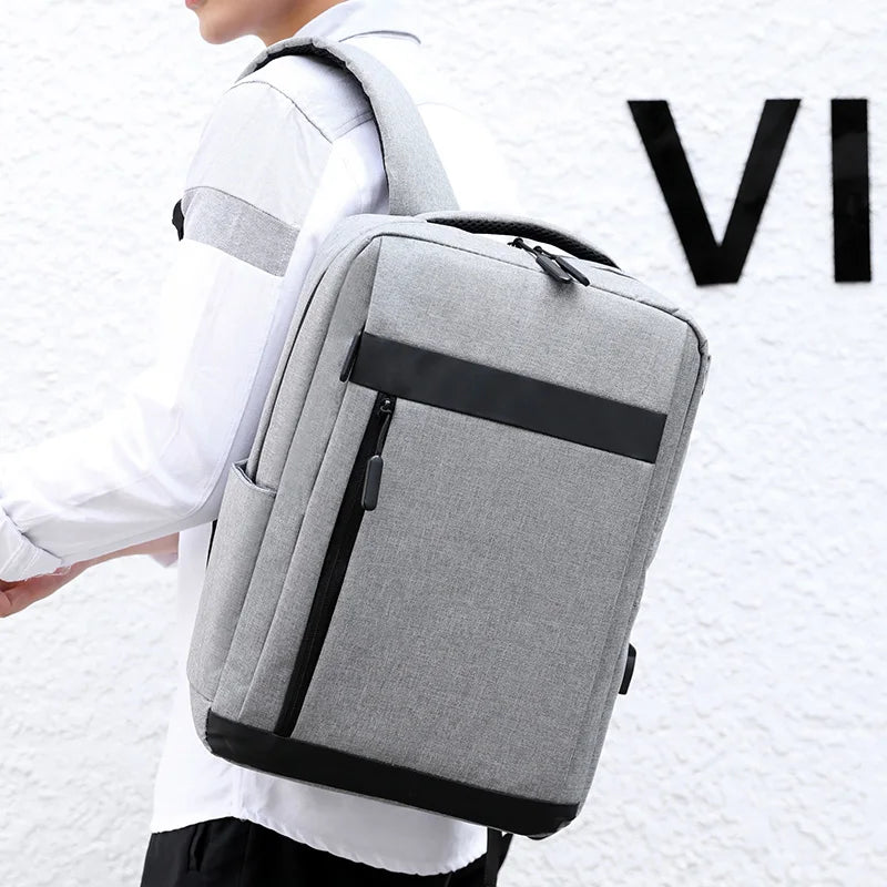 Slim Business Laptop Backpack with USB Charging Port