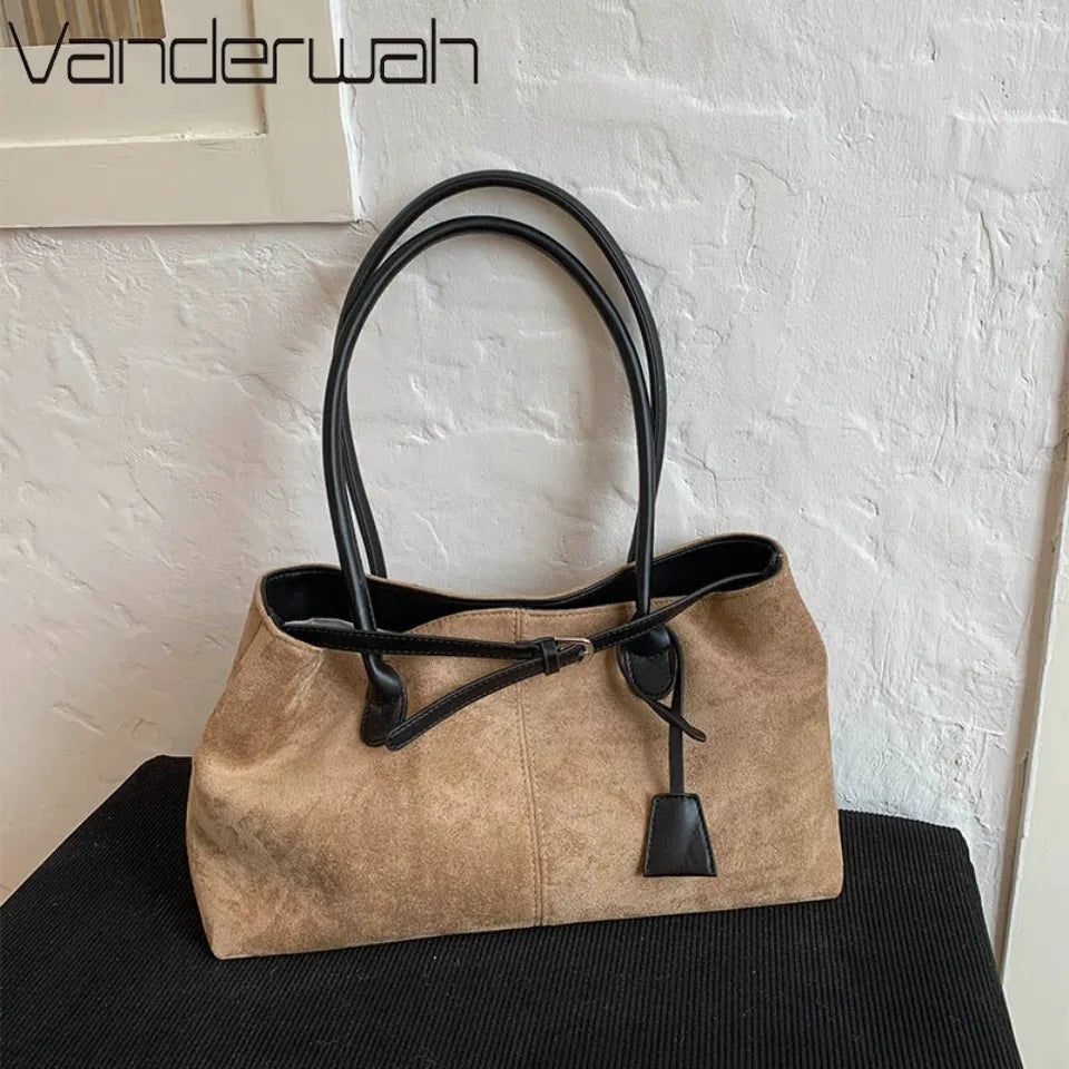 Retro PU Leather Shoulder Handbag for Women