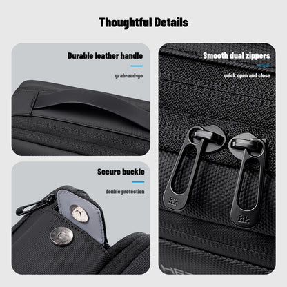 Travel Toiletry Bag, Waterproof Portable Wash Pouch for Men & Women