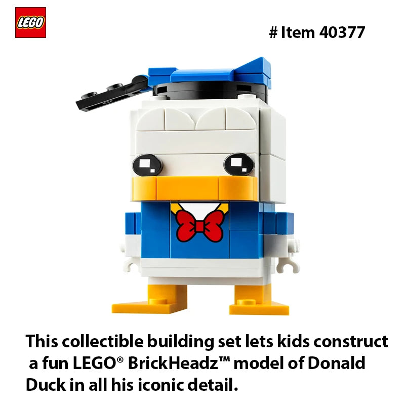LEGO BrickHeadz 40377 Donald Duck Disney Figure Set