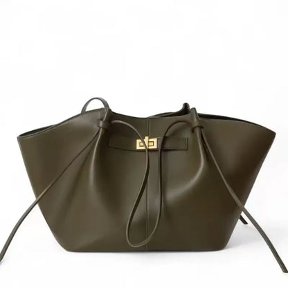 Large Leather Tote Bag for Women – Luxury Wing Shoulder Handbag