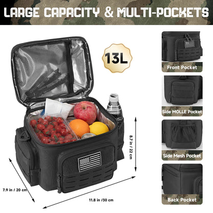 Tactical Insulated Lunch Box Bag for Men