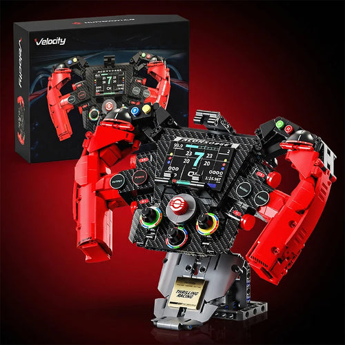 971-Piece F1 Racing Steering Wheel MOC Building Blocks Set for Adults