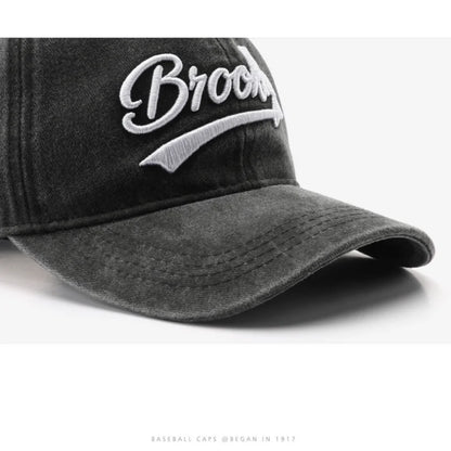 Vintage Washed Baseball Cap – City Embroidery Unisex Dad Hat
