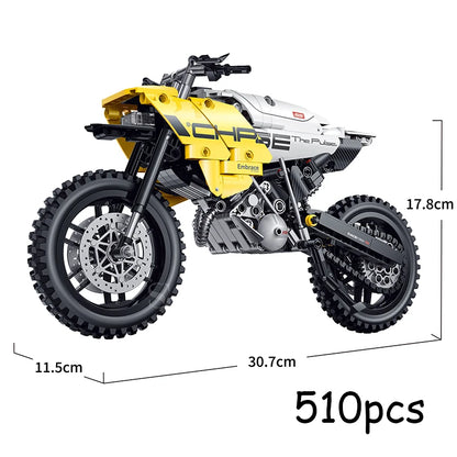 Motorcycle Building Blocks Set – 431pcs Chopper MOC Model Toy