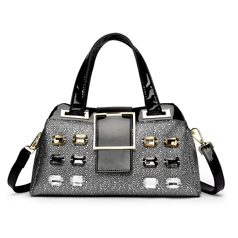 Diamond Embellished Luxury Tote Bag for Women