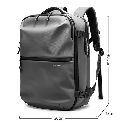 Anti-Theft Travel Backpack with Vacuum Compression & Laptop Compartment
