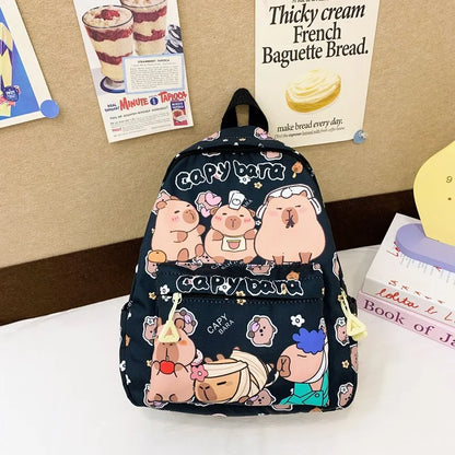 Cute Capybara Backpack for Kids, Teens & Women