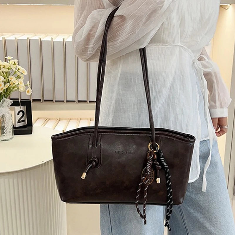 PU Leather Women's Shoulder Bag – Large Capacity Crossbody Tote