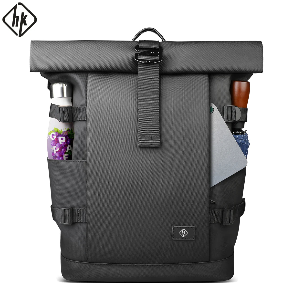 Expandable Travel Backpack for Men – Waterproof 17" Laptop Hiking Rucksack